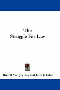 Cover image for The Struggle for Law