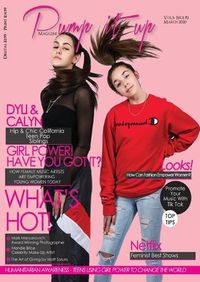 Cover image for Pump it up Magazine - Calyn & Dyli - Hip and chic California teen pop siblings: Women's Month edition