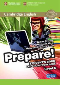 Cover image for Cambridge English Prepare! Level 6 Student's Book and Online Workbook