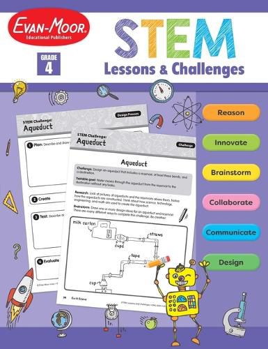 Cover image for Stem Lessons and Challenges, Grade 4 Teacher Resource