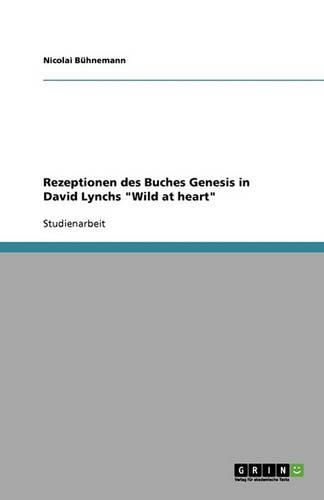 Cover image for Rezeptionen Des Buches Genesis in David Lynchs Wild at Heart