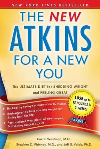 Cover image for The New Atkins for a New You: The Ultimate Diet for Shedding Weight and Feeling Greatvolume 1