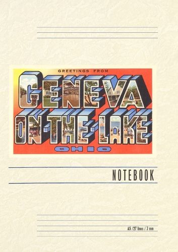 Cover image for Vintage Lined Notebook Greetings from Geneva-on-the-Lake