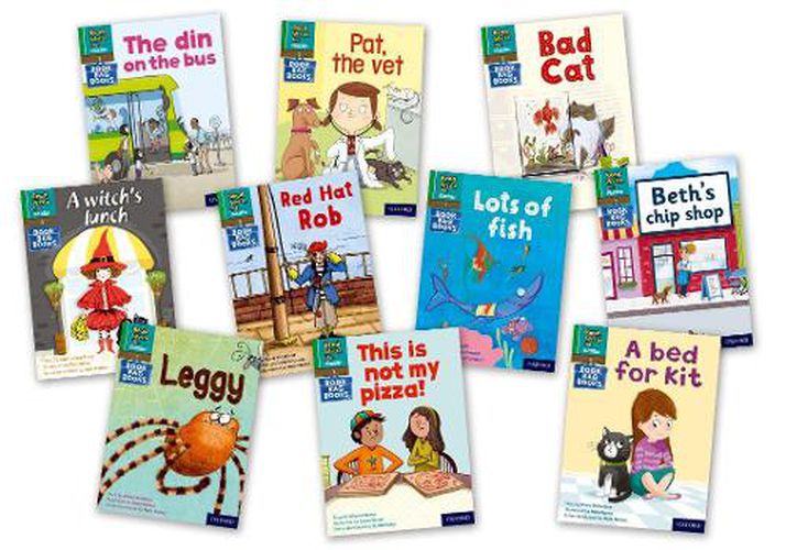 Cover image for Read Write Inc. Phonics Book Bag Books: Green Set 1 Book Bag Books (Mixed Pack of 10)