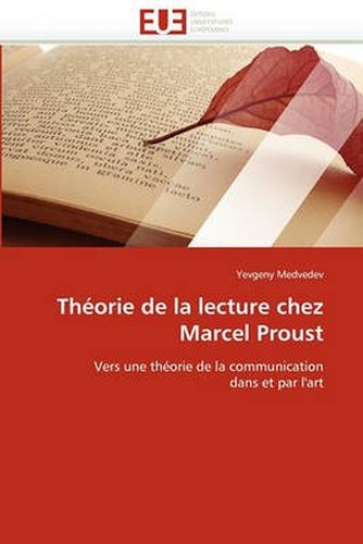 Cover image for Theorie de La Lecture Chez Marcel Proust