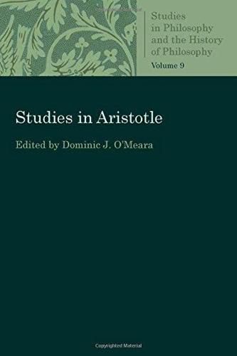 Cover image for Studies in Aristotle