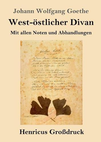 Cover image for West-oestlicher Divan (Grossdruck)