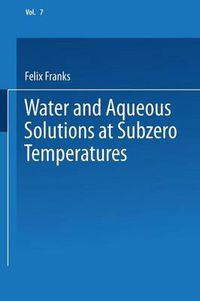 Cover image for Water and Aqueous Solutions at Subzero Temperatures