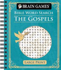 Cover image for Brain Games - Bible Word Search: The Gospels - Large Print