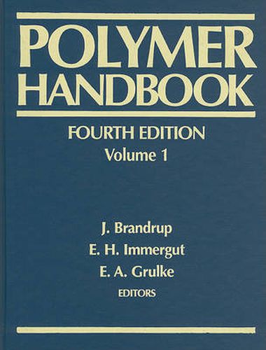 Cover image for Polymer Handbook, Fourth Edition Volume 1