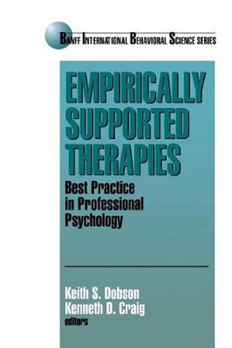 Cover image for Empirically Supported Therapies: Best Practice in Professional Psychology