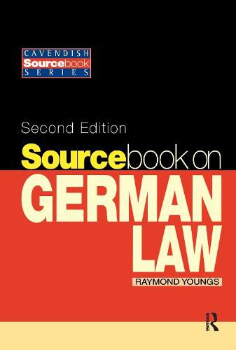 Cover image for Sourcebook on German Law