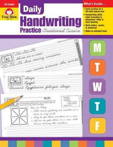 Cover image for Daily Handwriting Practice: Traditional Cursive, Kindergarten - Grade 6 Teacher Edition