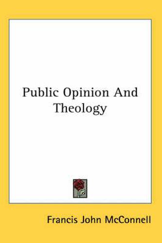 Cover image for Public Opinion and Theology