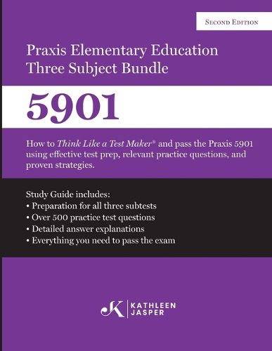 Cover image for Praxis Elementary Education Three Subject Exam