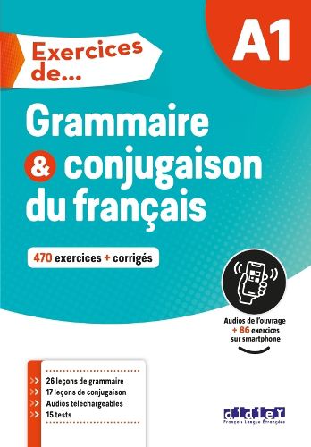 Cover image for Exercices de... Grammaire et conjugaison: Livre A1