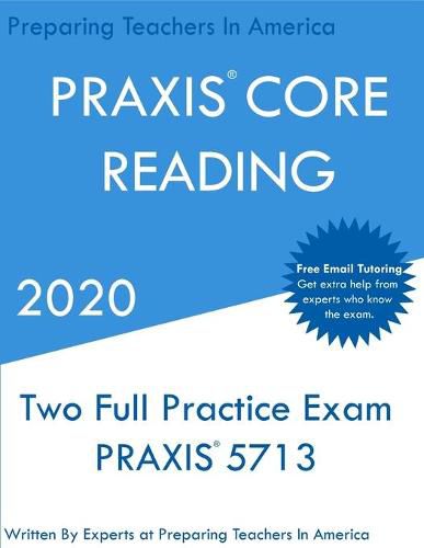 Cover image for PRAXIS CORE Reading: Two Full Practice PRAXIS CORE Reading Exams