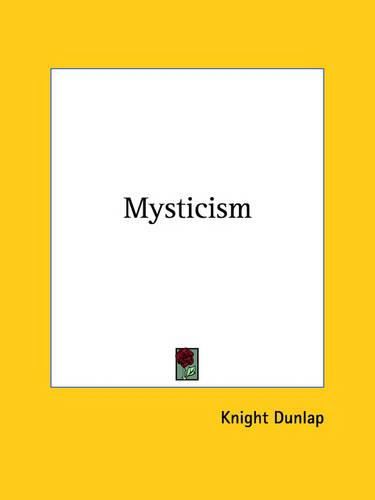 Cover image for Mysticism