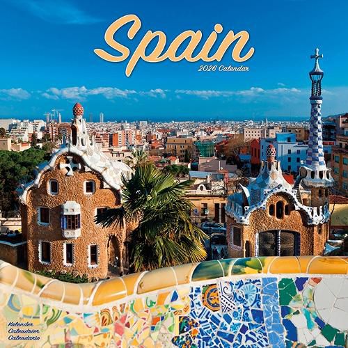 Cover image for Spain Calendar 2026 Square Space Wall Calendar - 16 Month