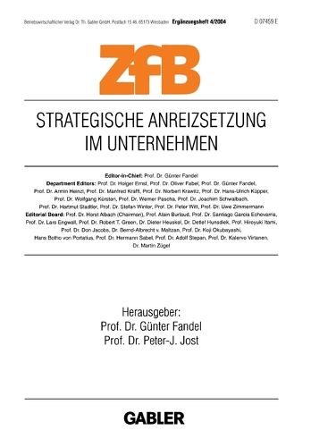 Cover image for Strategische Anreizsetzung im Unternehmen