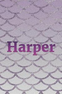 Cover image for Harper: Writing Paper & Purple Mermaid Cover