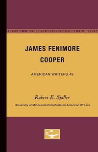 Cover image for James Fenimore Cooper - American Writers 48: University of Minnesota Pamphlets on American Writers