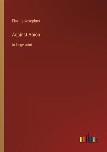 Cover image for Against Apion