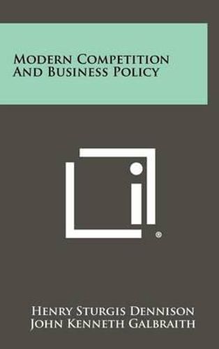 Cover image for Modern Competition and Business Policy