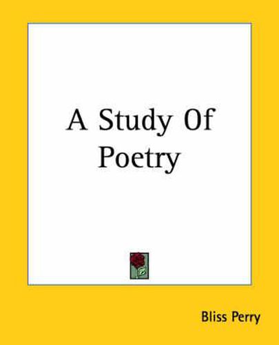 Cover image for A Study Of Poetry