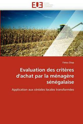 Cover image for Evaluation Des Crit Res D'Achat Par La M Nag Re S N Galaise