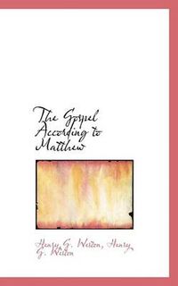 Cover image for The Gospel According to Matthew