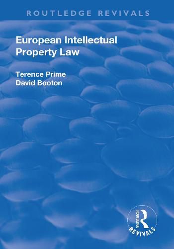 Cover image for European Intellectual Property Law