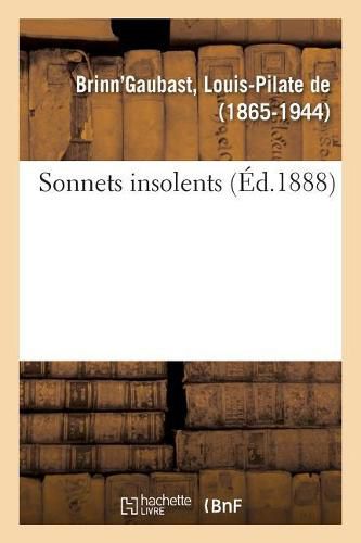 Cover image for Sonnets Insolents