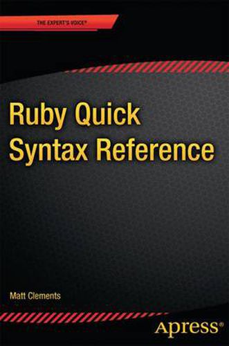 Cover image for Ruby Quick Syntax Reference
