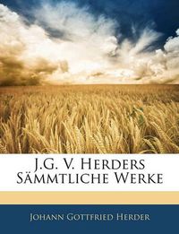 Cover image for J.G. V. Herders Smmtliche Werke