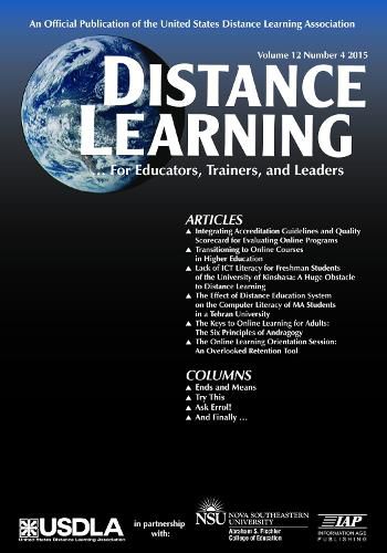 Cover image for Distance Learning Magazine, Volume 12, Issue 4, 2015
