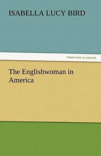 Cover image for The Englishwoman in America