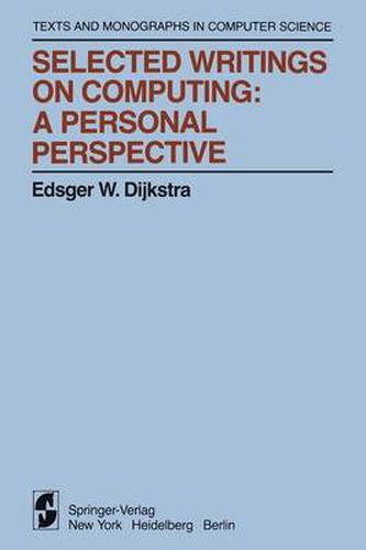 Cover image for Selected Writings on Computing: A personal Perspective