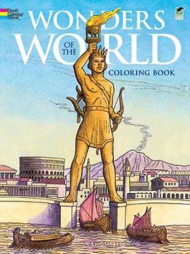 Cover image for Wonders of the World Coloring Book