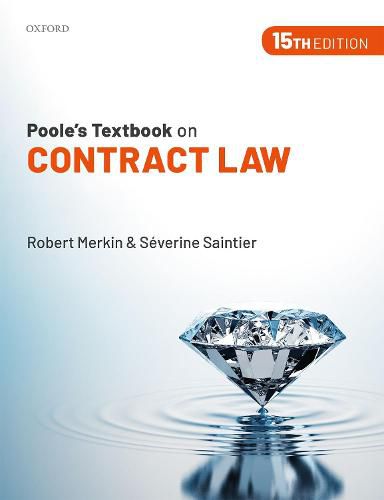 Cover image for Poole's Textbook on Contract Law