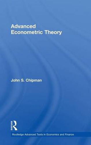 Advanced Econometric Theory