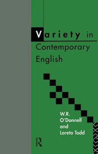 Cover image for Variety in Contemporary English