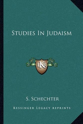 Cover image for Studies in Judaism
