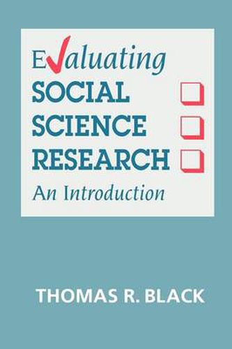 Cover image for Evaluating Social Science Research: An Introduction