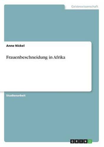 Cover image for Frauenbeschneidung in Afrika