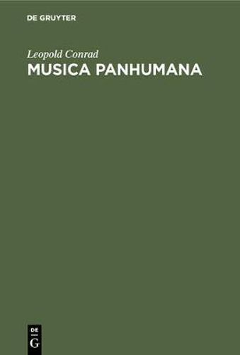 Cover image for Musica Panhumana