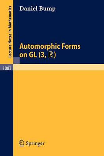 Cover image for Automorphic Forms on GL (3,TR)