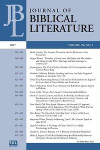 Cover image for Journal of Biblical Literature 136.2 (2017)