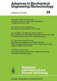 Cover image for Vertebrate Cell Culture II and Enzyme Technology