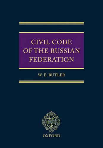 Cover image for The Civil Code of the Russian Federation